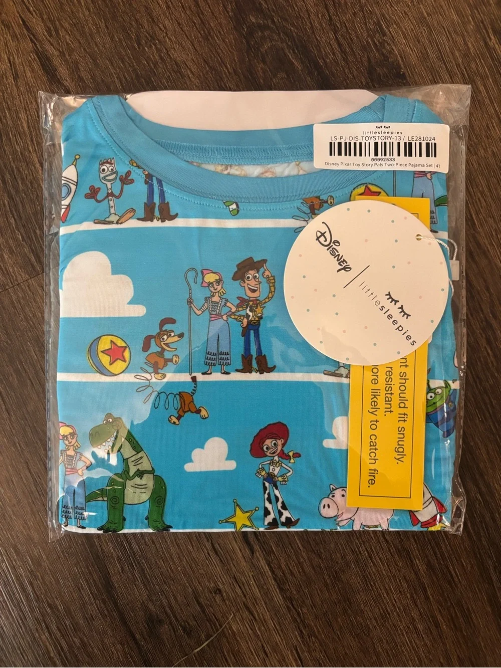 NWT Little Sleepies Disney Pixar Toy Story Pals 2 Piece